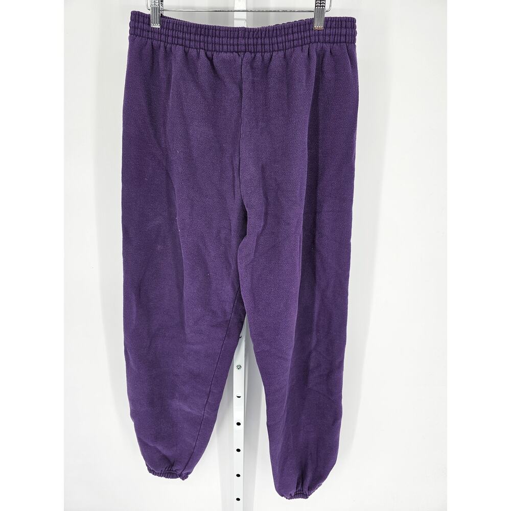 Hanes Signature Collection Women's Purple Pull-On Jogger Sweatpants Size M